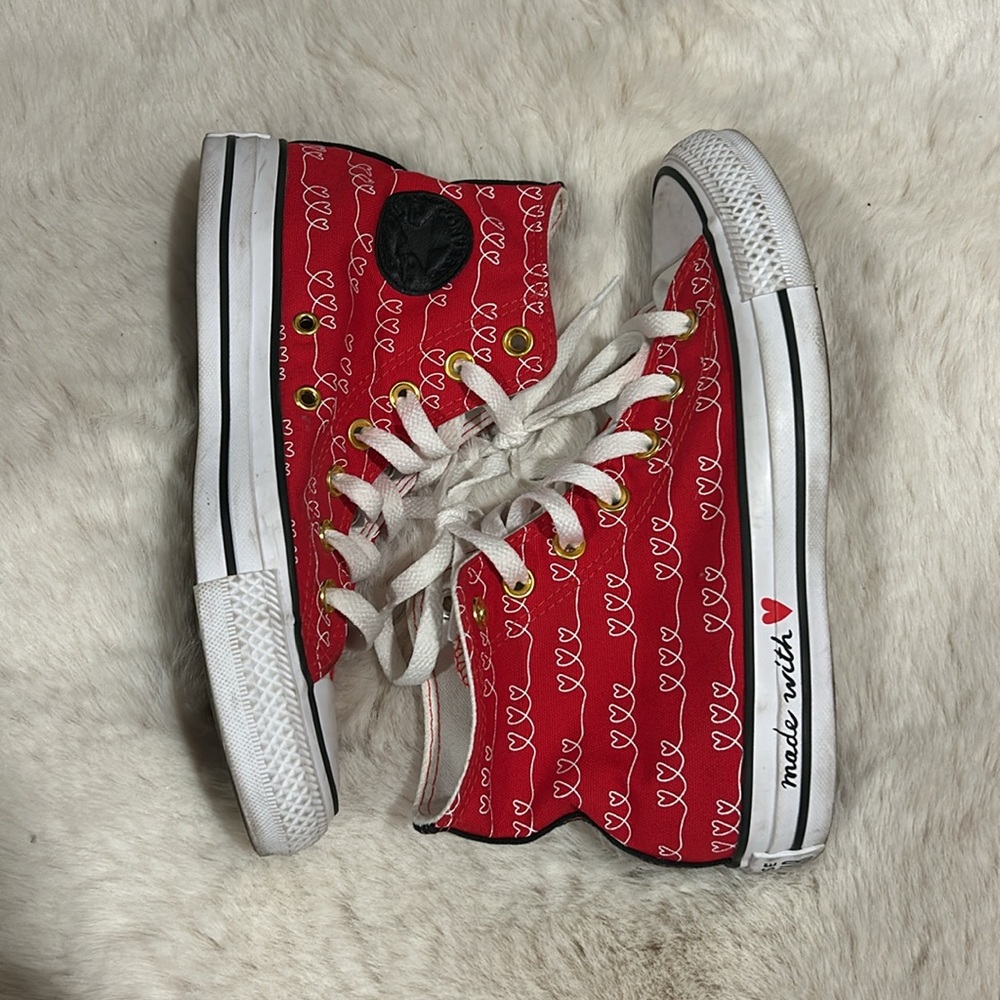 Red High Top Converse